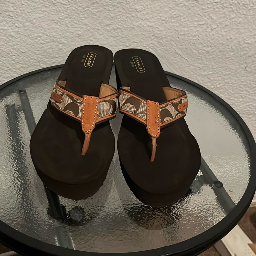 Women’s Brown Coach Wedges